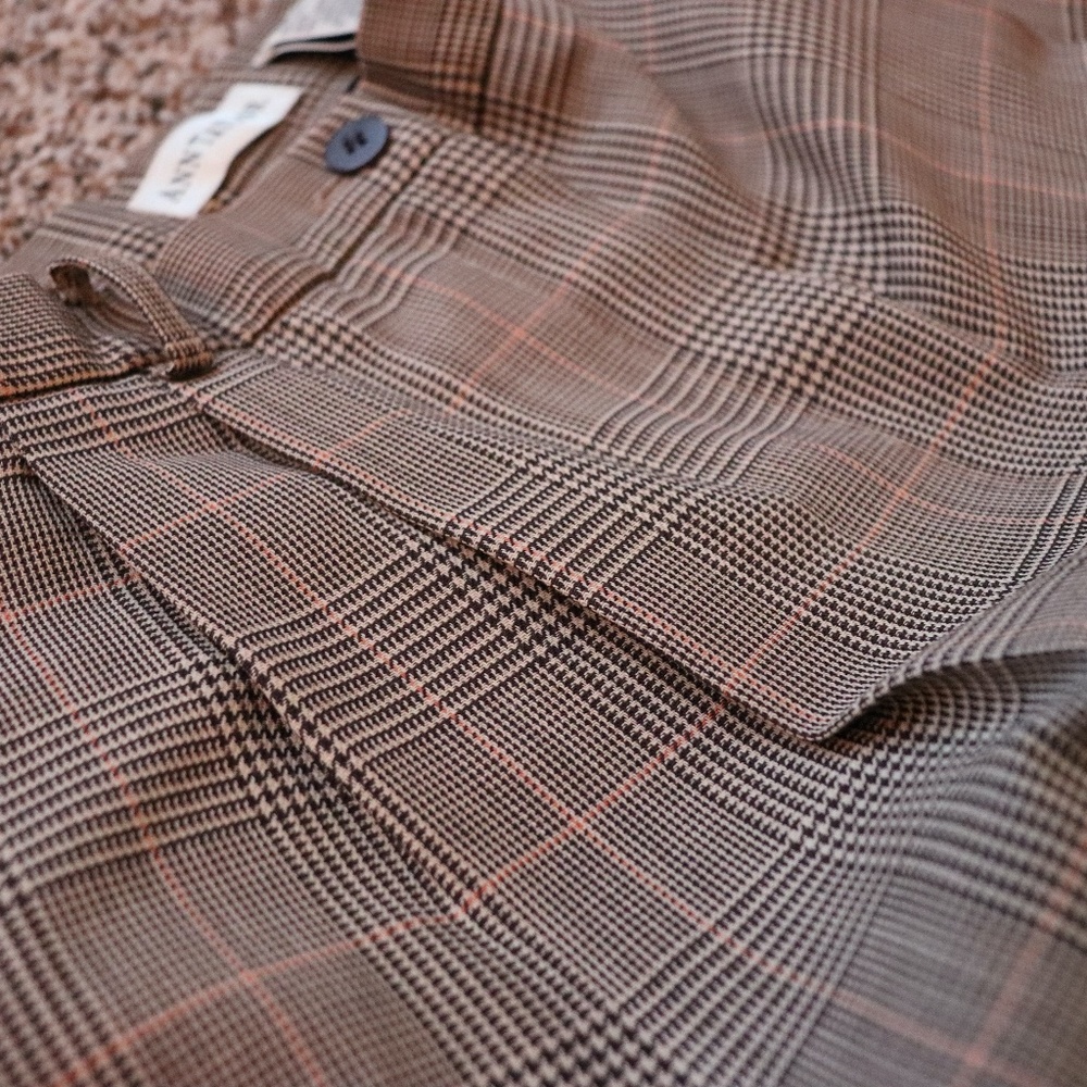 Ann Taylor Vintage High-Waisted Pant, Plaid